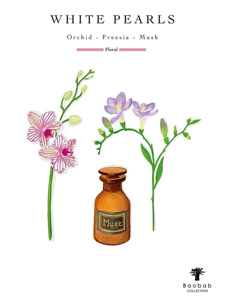 Baobab Collection Pearls White Pearl Candle 6