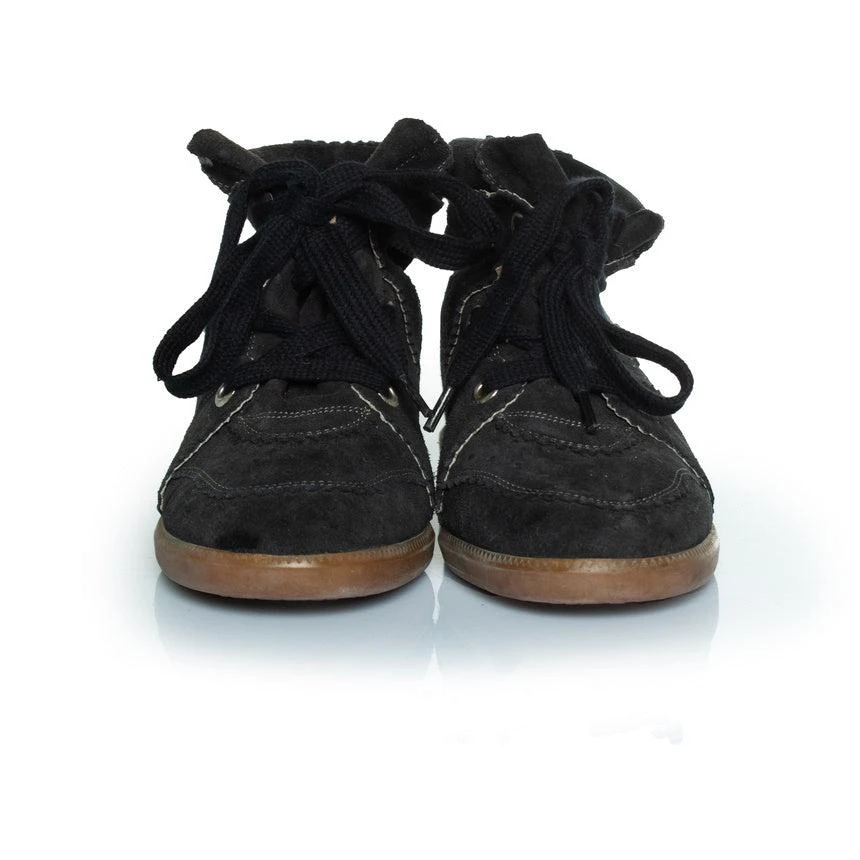 Isabel Marant bobby suede trainers in black 5