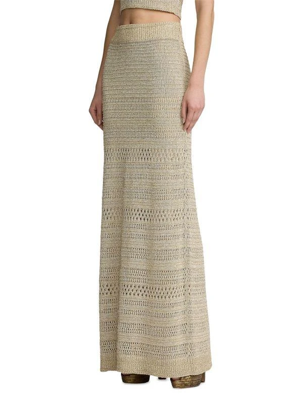 Ralph Lauren Textured Knit Maxi Skirt 3
