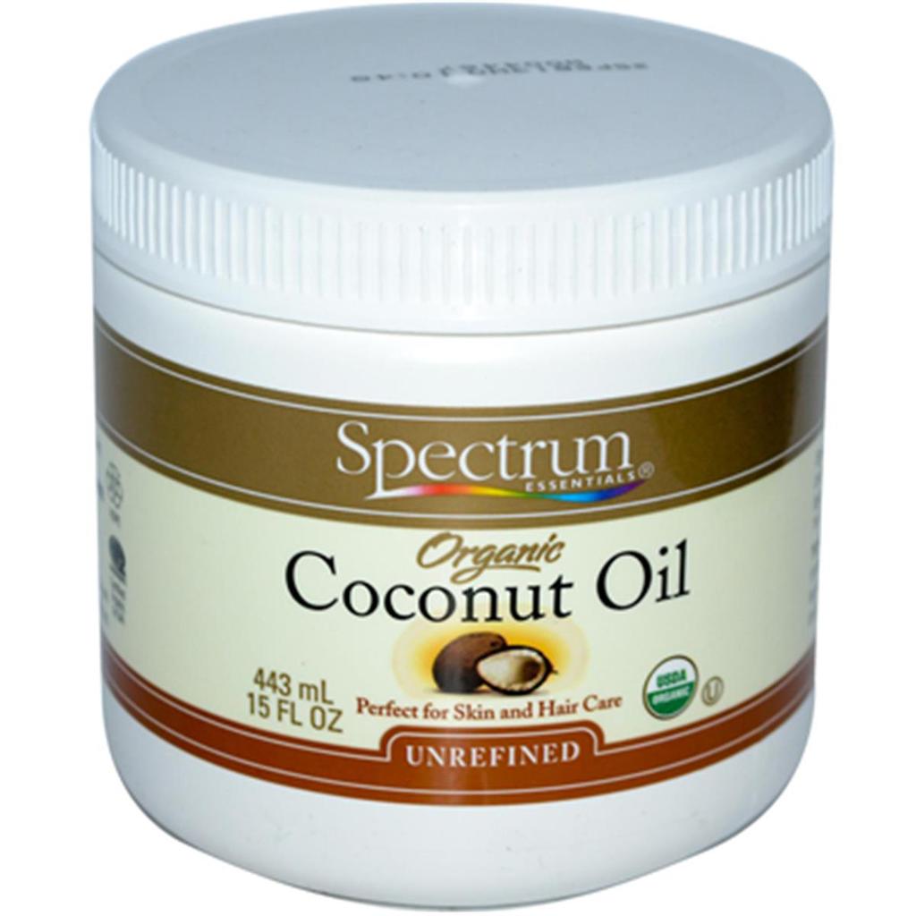 Spectrum Essentials Organic Coconut Oil Unrefined 15 fl oz - 443 ml - 15 oz
