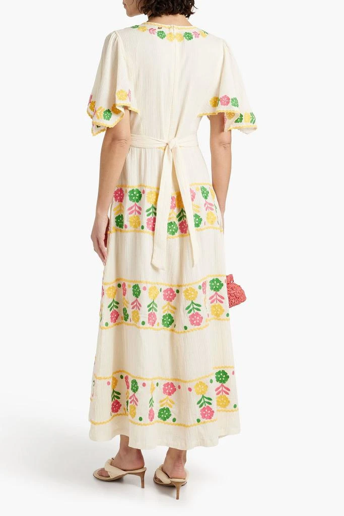 ANTIK BATIK Clemence embroidered cotton-gauze maxi dress 3