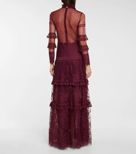 Costarellos Anastasia French tulle and lace gown 3