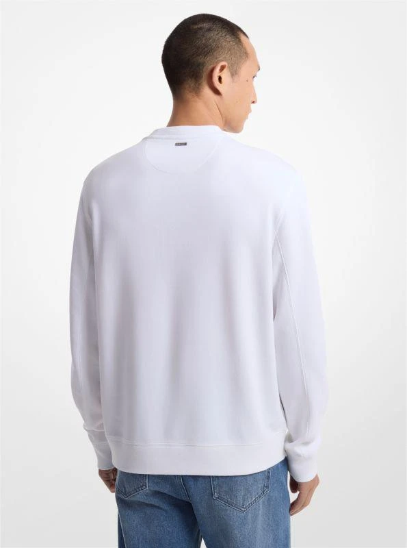 Michael Kors Logo Embossed Cotton Blend Sweater 2