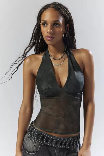 mesh halter top