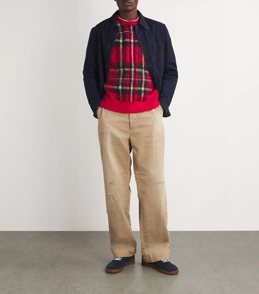 Ralph Lauren RWS Wool-Alpaca-Blend Tartan Sweater 2
