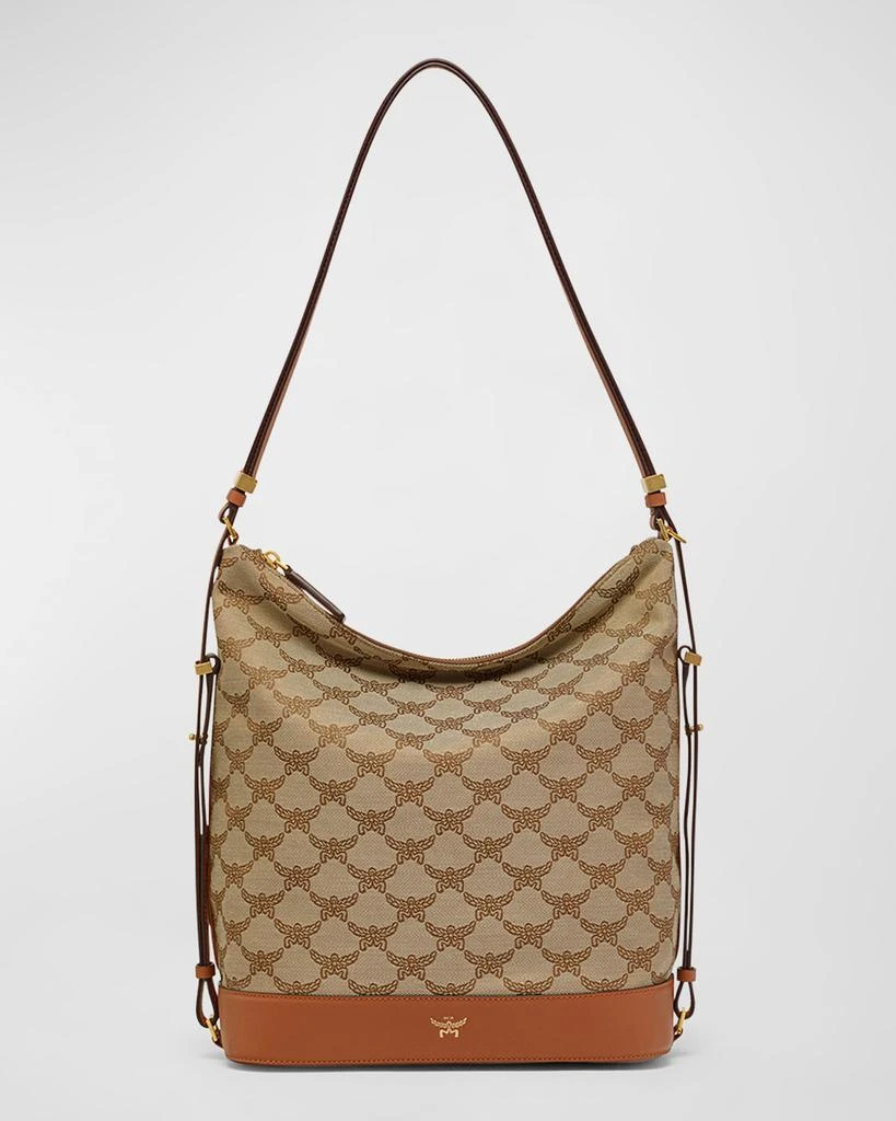 MCM Lauretos Monogram Hobo Bag 1