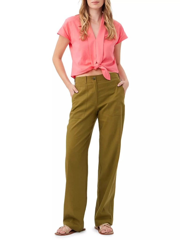 Trina Turk Antonia Relaxed-Fit Linen Pants 2