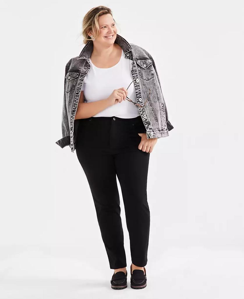 Style Co Plus Size High Rise Straight Leg Pants Exclusively at Macy s Jeans BeyondStyle
