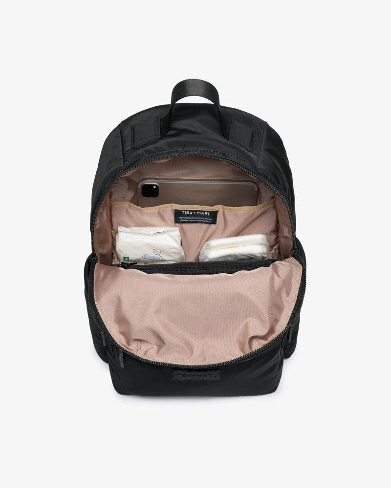 Tiba + Marl Elwood 2.0 Changing Backpack Black Woven 6
