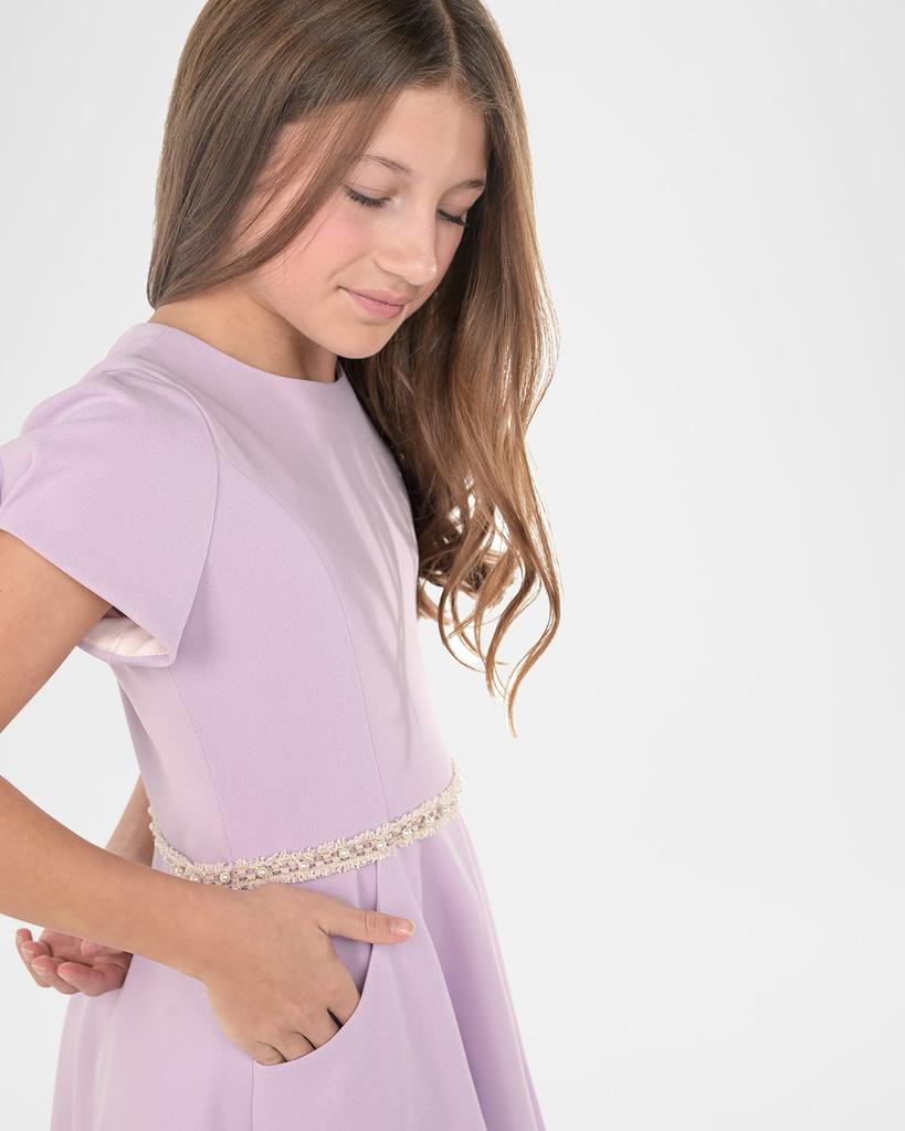 Zoe Girl's Joyce Dress W/ Embellished Waistband, Size 7-16