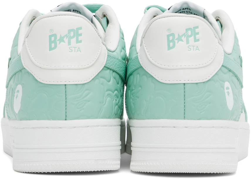 Bape White & Blue Sta #4 M1 Sneakers 2