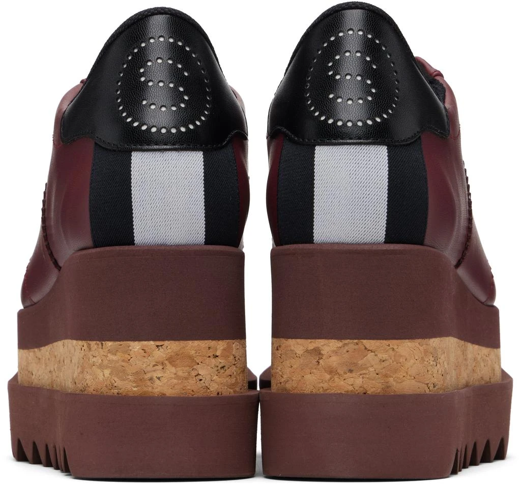 Stella McCartney Burgundy Sneak-Elyse Platform Sneakers 2