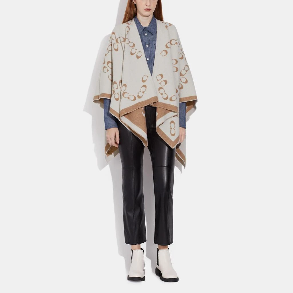Coach COACH Signature Poncho 2