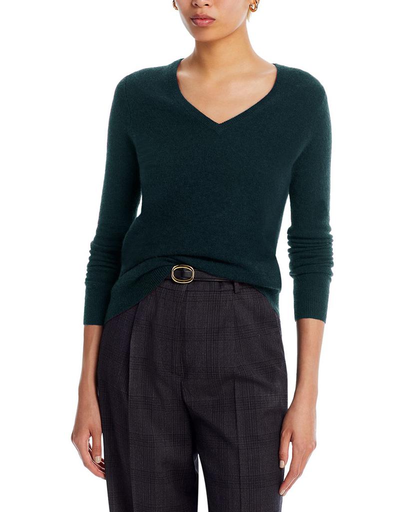 Top $198 Bloomingdale’s cashmere V-Neck Sweater