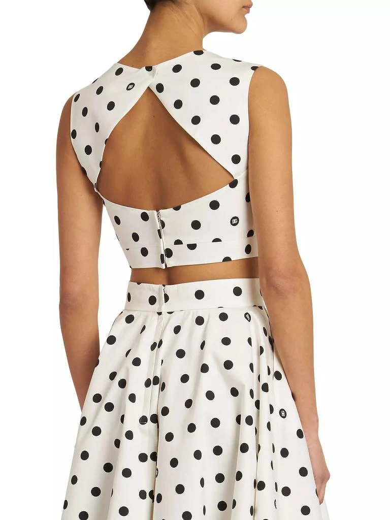 Dolce & Gabbana Polka Dot Bustier Crop Top 5