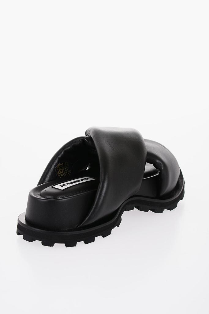 Jil Sander Jil Sander Criss Cross Designed Leather Sandals with Carrion Sole