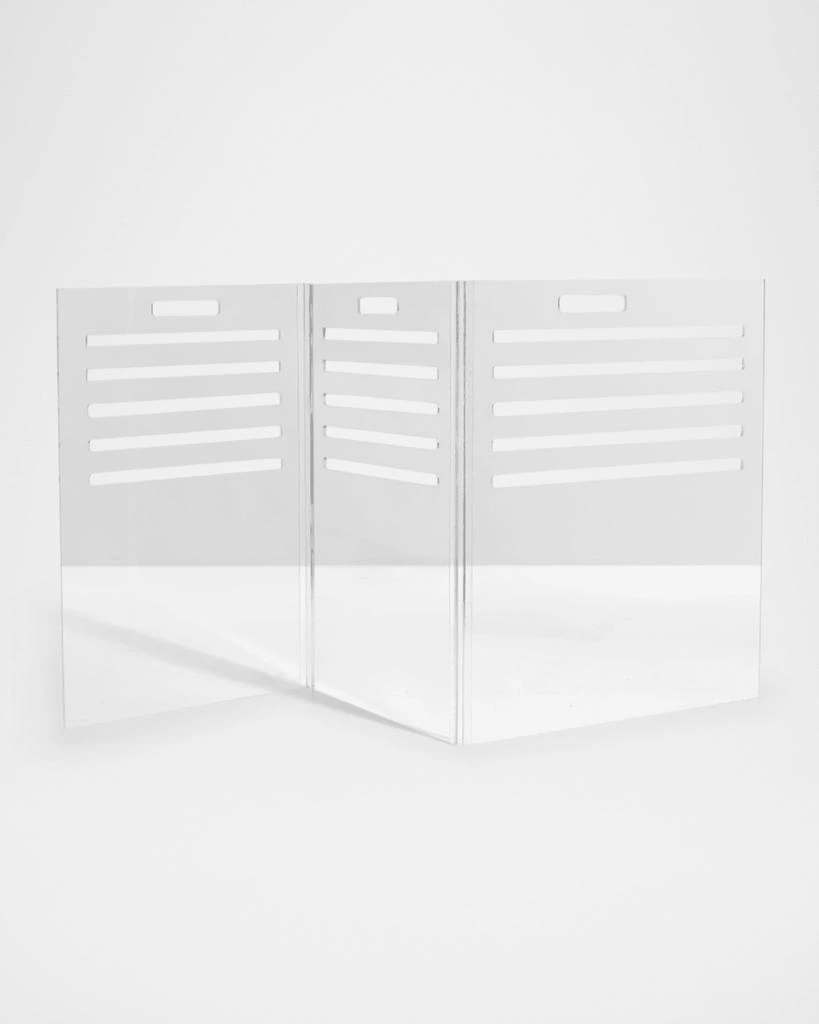 HIDDIN Small Clear View Pet Crate with Golden Latches