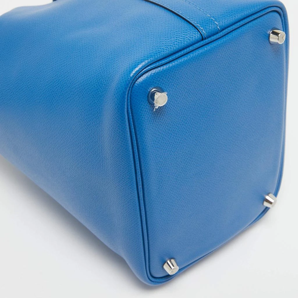 Hermes Hermes Bleu Zellige/Bleu Encre/Rouge Epsom Leather Picotin Lock Tressage 18 Bag 11
