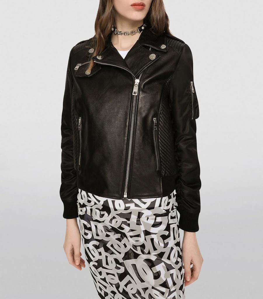 Dolce & Gabbana Leather Biker Jacket 5