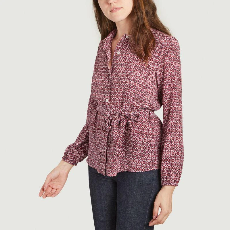 A.P.C. Janice Blouse Burgundy  APC PARIS 2