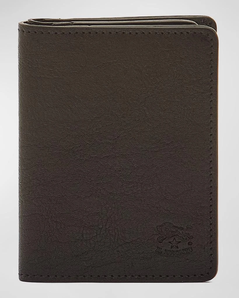 Il Bisonte Men's Oriuolo Leather Bifold Card Holder 1