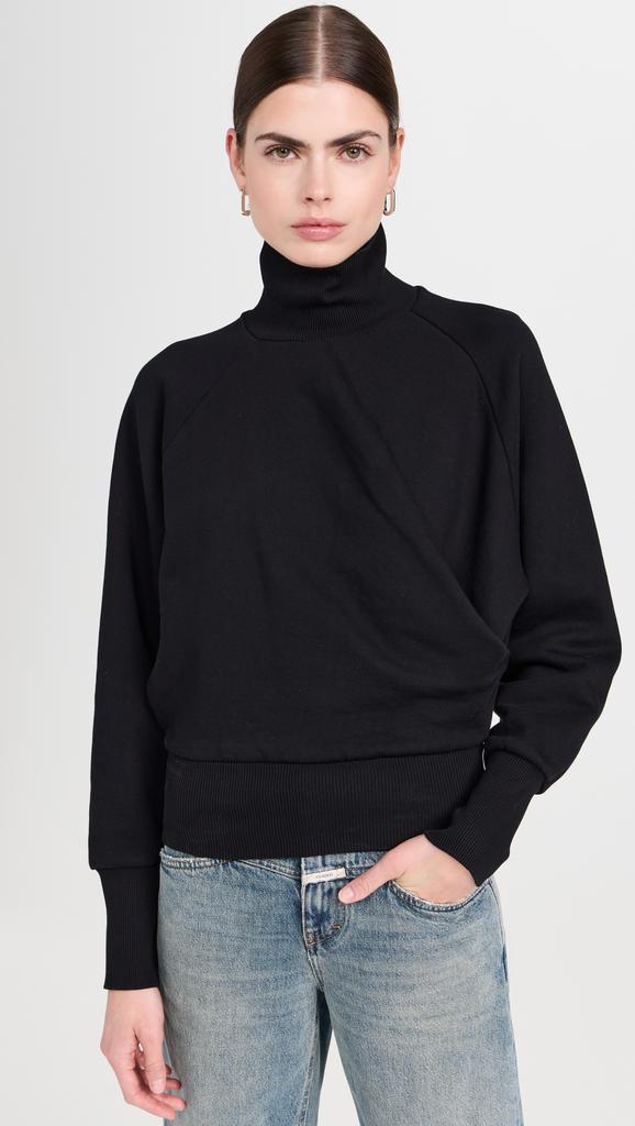 Closed Draped Turtleneck Sweatshirt