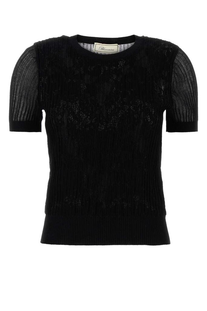 BLUMARINE Black Cotton Blend Sweater