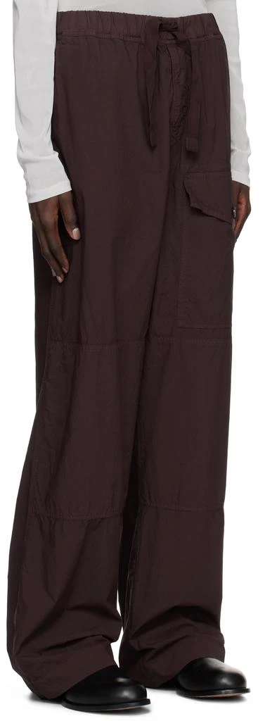 Dries Van Noten Burgundy Overdyed Cargo Pants 2