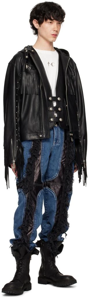 Thug Club Black Hell Cowboy Leather Jacket 4
