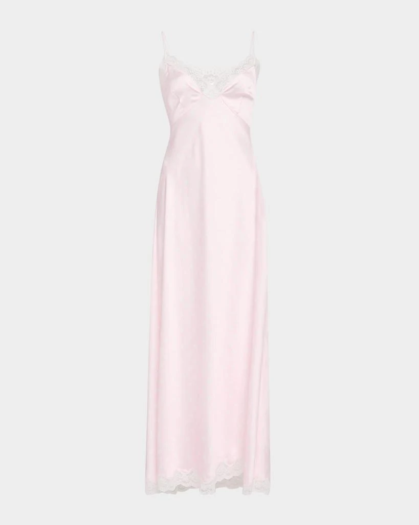 Boudoir Lace Satin Ameliane Slipdress  On Sale Now with Up to 51% Off |  Discover Exclusive Deals & Savings at BeyondStyle  Authentic  LOVESHACKFANCY midi-length|v-neck|contemporary|sleeveless|slip dress|lace|women's  apparel|solid|Women's|dresses|satin ...