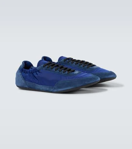 Prada Collapse Re-Nylon and suede sneakers 5