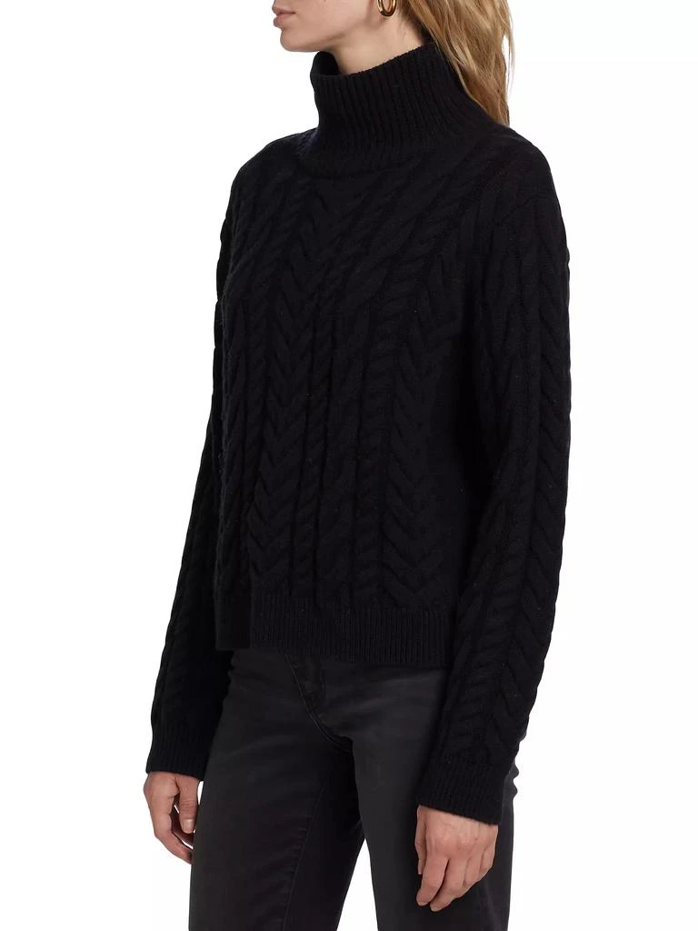 FRAME Cable-Knit Turtleneck Sweater 4