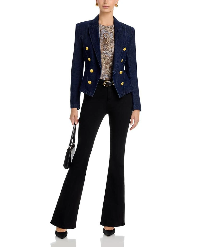L'Agence Emerson Denim Structured Blazer 2