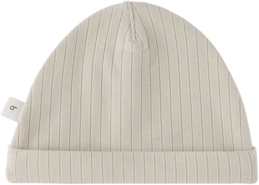 Kodomo BEAMS Baby Gray Ribbed Beanie 1