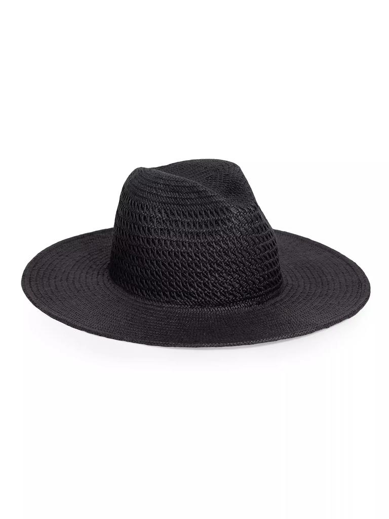 Hat Attack Luxe Vented Packable Straw Fedora