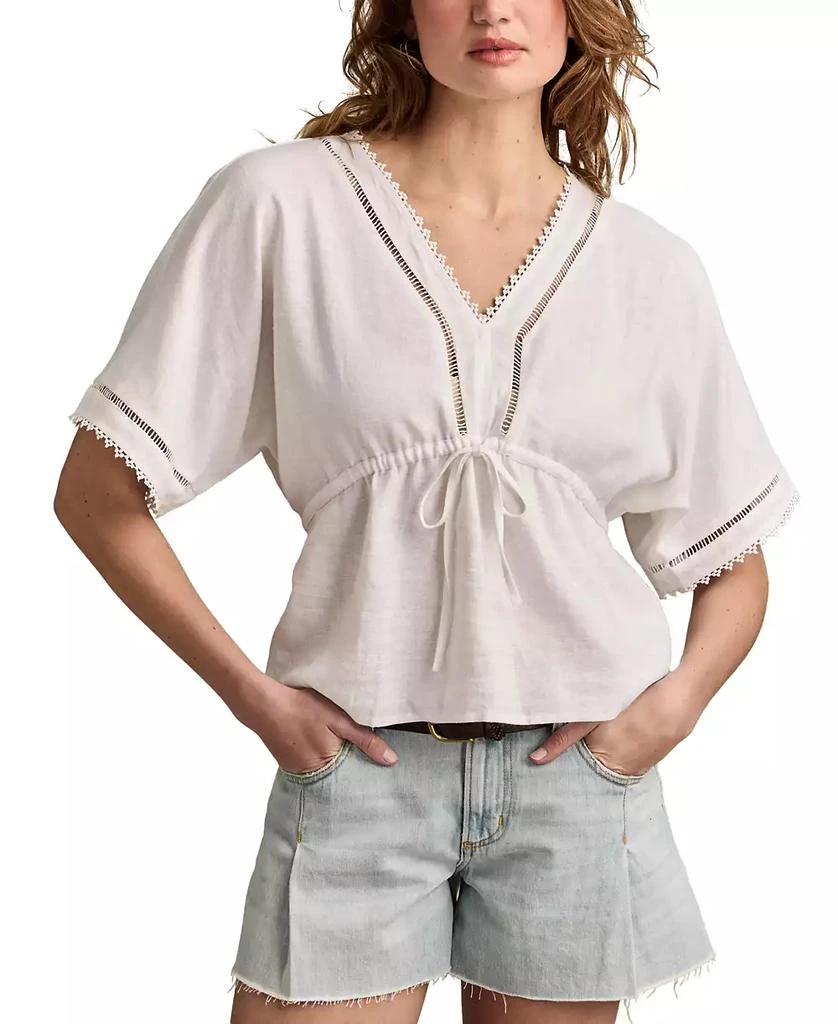 Lucky Brand Linen V-Neck Dolman 1