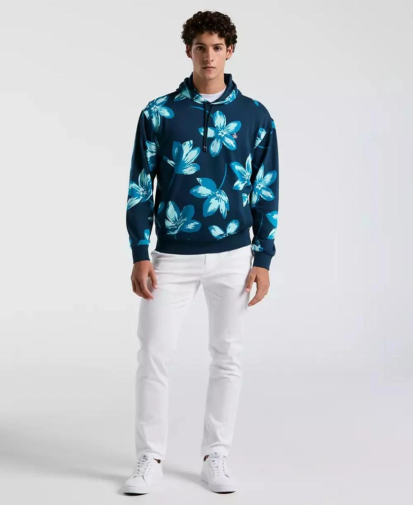 Original Penguin Men's Slim Fit French Terry Floral Print Hoodie 4