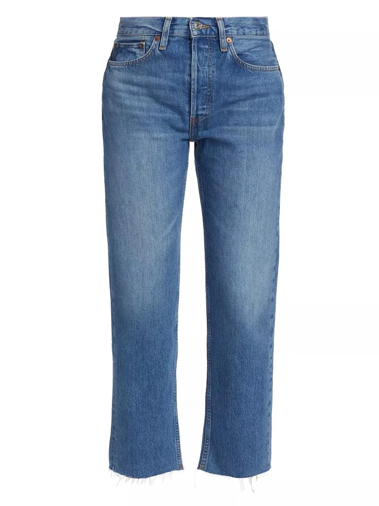 Re/Done Rigid High-Rise Stovepipe Jeans 1