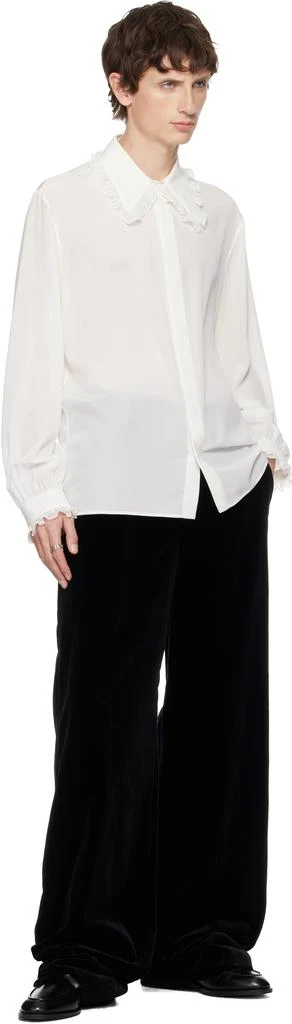Valentino Off-White Crepe De Chine Shirt 4