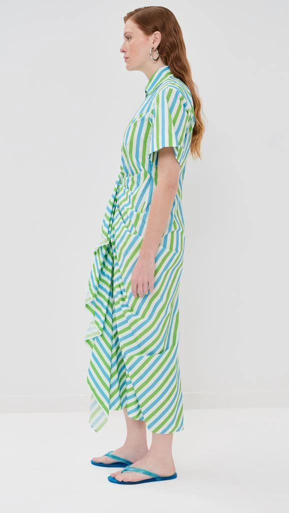 Rosie Assoulin Gathered Ruffle Shirt Dress 3