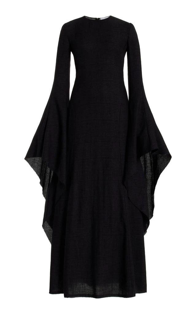 Gabriela Hearst Gabriela Hearst - Sigrud Draped Wool-Silk Maxi Dress - Black - IT 36 - Moda Operandi 1