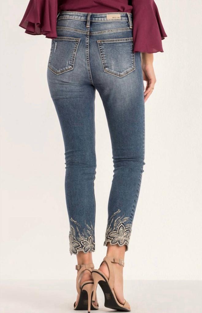 Miss Me Light Of The Day Skinny Jeans In Medium Wash