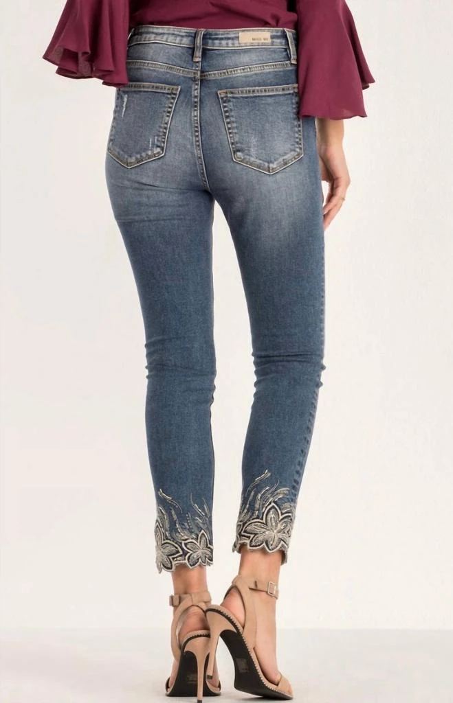 Miss Me Light Of The Day Skinny Jeans In Medium Wash 2