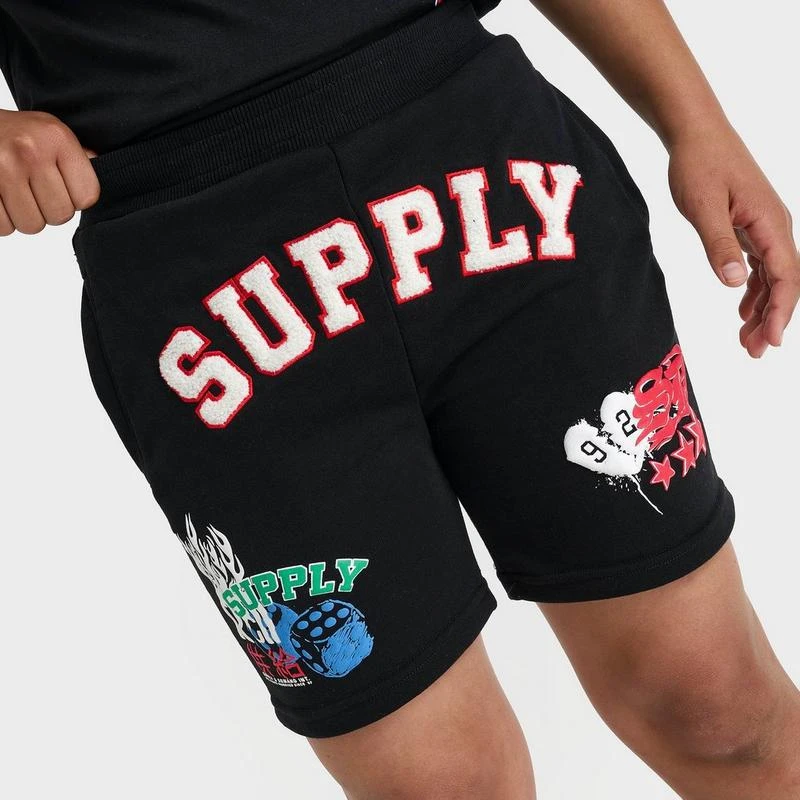 SUPPLY & DEMAND Kids' Supply & Demand Patch Fleece Shorts 5