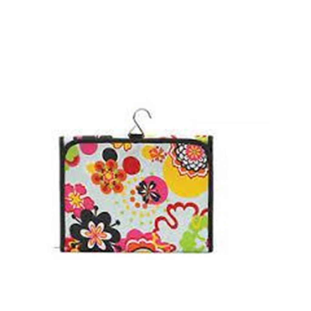 Joann Marie Designs HCBFP Hanging Cosmetic Bag - Flower Power / Fuchsia Pack of 2