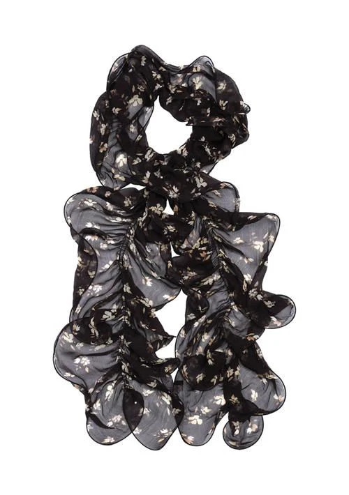 Ralph Lauren Floral Ruffle Scarf
