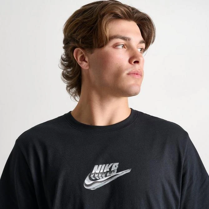 NIKE Men's Nike Sportswear Chrome Futura Logo T-Shirt 5