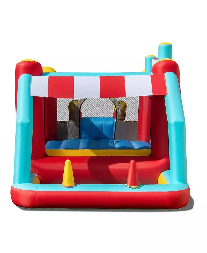GOUUN 5-in-1 Ice Cream Inflatable Bounce House with Ball Pit and Slide with 520W Blower 5