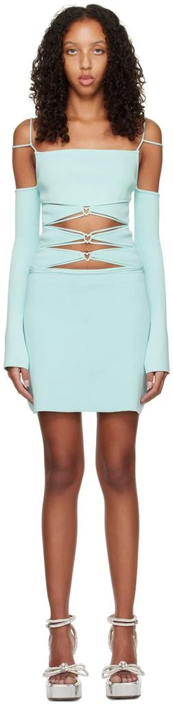 Mach & Mach Blue Kimberly Minidress 1