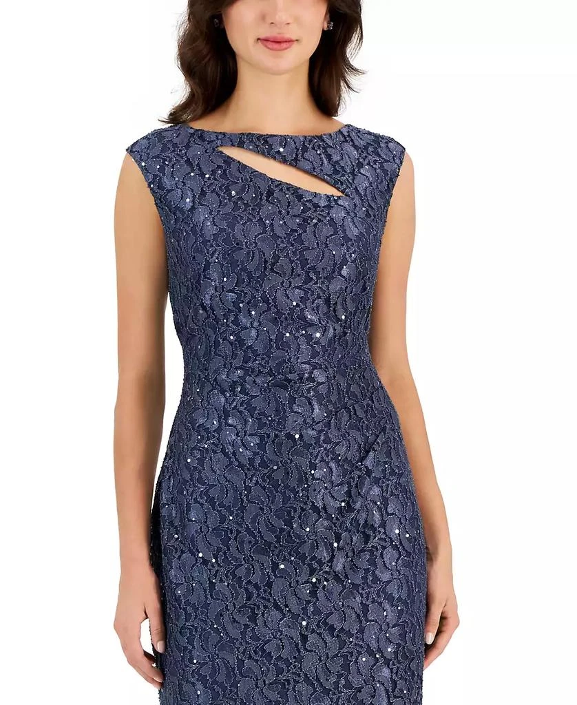 Connected Women's Sequined-Lace Sheath Dress 4